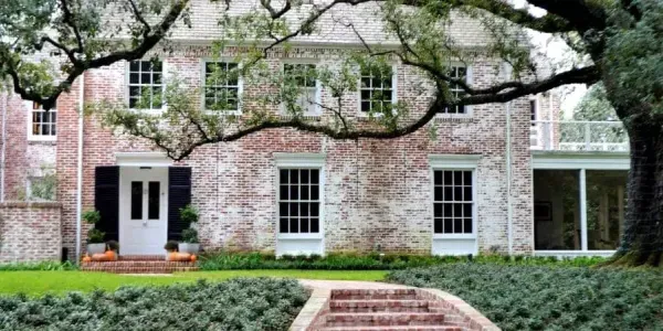 Brick home with beautiful yard